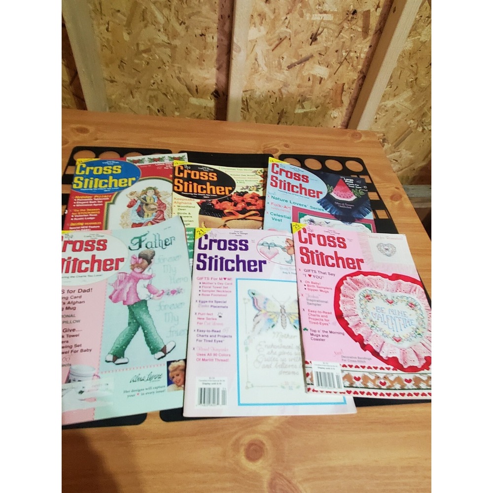 Lot 6 The Cross Stitcher Magazines 1994 Cross Stitch Charts Magazines Christmas